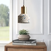 economico Luci Isola cucina-10 cm lanterna pendente design lampada a sospensione in metallo moderno 220-240v