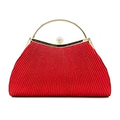 abordables Pochettes et sacs à main de soirée-sac à main de soirée élégant en or pour femme – sac à main métallique plissé avec poignée en strass pour femme, mariage, fête et événements officiels