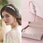 cheap Hair Styling Accessories-Wedding Hair Accessories for Kids Flower Girl Hair Accessory Princess Headpiece White Flower Headband Pearl for Girl and Flower Girls Cute Bridal Wedding Hair Band Women&#039;s Fashion Headbands