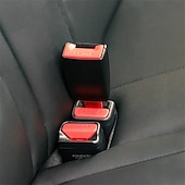 baratos Capas para bancos de automóveis-Buchas de alarme de clipe de cinto de segurança de carro para assentos de carro fivelas de cinto de segurança universal ajustável extensor de cinto de segurança auto plugs de cinto de segurança de