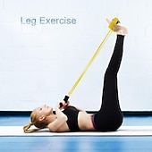 cheap Yoga Gear-Pedal Resistance Band Sit-up Pull Rope Natural Latex Bodybuilding Expander 27.0*15.0*9.0 cm Sports Latex Home Workout Gym Pilates Strength Training Muscular Bodyweight Training Physical Therapy
