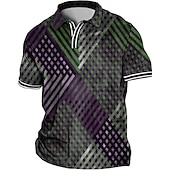 ieftine polo pentru bărbați mărimea plus-Bărbați Mărime Plus Tricou POLO Mare si inalt Imprimeu Grafic Răsfrânt Imprimeu Manșon scurt Primavara vara Sport Modă Șic Stradă Designer În aer liber Stradă Topuri
