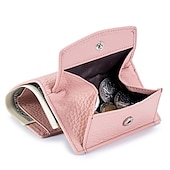 preiswerte Kartenhalter und Etuis-Echte Leder Damen Geldbörsen und Taschen Mode kleine Brieftasche mit mini Münzfach RFID-blockierende Geldbörse