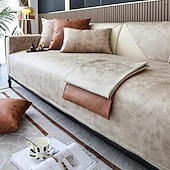 billiga Sofföverdrag-soffmatta överdrag soffa överdrag soffa sittdyna sektionsöverdrag för fåtölj loveseat 4 eller 3 sits l-form konstläder för barn, husdjur, katter (säljs inte i ett set)