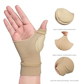 cheap Braces &amp; Supports-1Pair Unisex Wrist Thumb Support Sleeve Fingerless Wrist Gloves Compression Arthritis Gloves Sports Wrist Support Brace for Fatigue Sports Typing