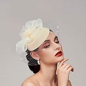 economico Fascinator-Piume  Fascinatori in rete  Cappelli  Copricapo con piuma  Cappello  Fiore 1 PC Matrimonio  Corsa di cavalli  Giorno delle donne Copricapo Abito da impressionare Abito da gara 2025