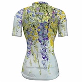 cheap Women&#039;s Jerseys-Women&#039;s Cycling Jersey Short Sleeve Bike Jersey Top with 3 Rear Pockets Mountain Bike MTB Road Bike Cycling Breathable Quick Dry Moisture Wicking Reflective Strips Yellow Pink Red Graphic Floral