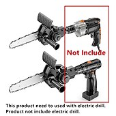 cheap Drill Bit Set-6&quot; Mini Chainsaw Adapter Electric Drill Converter Into Electric Chain Saw Pruning Saw