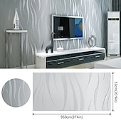 abordables Papiers peints-Papiers peints cool papier peint couleur unie blanc gris or papier peint fond amovible non tissé pour la décoration de la maison matériau imperméable décoration de la maison 53*950 cm