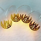 رخيصةأون أضواء زينة رمضان-أضواء رمضان الديكور eid mubarak moon star led string light 3m 20leds ramadan decoration 2023 islam muslim party decor ramadan kareem lights garland on battery or usb
