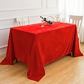 abordables Nappes-nappe en velours nappe noire de ferme nappe de printemps ronde couverture de table en tissu d&#039;extérieur rectangle ovale pour pique-nique, mariage, salle à manger, Pâques, cuisine