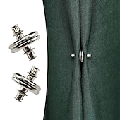 economico Articoli per la casa-3 paia clip magnetica per bottoni per tende fibbia magnetica staccabile per pulsante di prevenzione delle perdite di luce della tenda fibbia senza punzonatura decorazioni per la casa