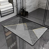 economico Tappeto bagno assorbente-tappetino da bagno in terra di diatomee antiscivolo super assorbente porta del WC tappetino ad asciugatura rapida tappetino per porta d&#039;ingresso tappetino antiscivolo