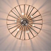 economico Supporti da incasso e semi incasso-Lampadari A Led Da Soffitto In Cristallo Lampadari Neri Da Tavolo Da Pranzo Lampadari A Sospensione Per Cucina Soggiorno Camera Da Letto Corridoio Lampada Led Industriale