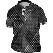 ieftine polo pentru bărbați mărimea plus-Bărbați Mărime Plus Tricou POLO Mare si inalt Imprimeu Grafic Răsfrânt Imprimeu Manșon scurt Primavara vara Sport Modă Șic Stradă Designer În aer liber Stradă Topuri
