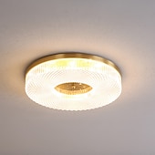abordables Luces de techo-Luz de techo led regulable 40cm 50cm diseño circular luces de techo cobre estilo formal básico led moderno 110-240v