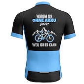 billiga Tröjor för män-Herr Cykeltröja Grafisk Bokstav &amp; Nummer Rolig Kortärmad Cykel Tröja Överdelar med 3 bakfickor Bergscykling Vägcykling Snabb tork Reflexremsa Bakficka Fuktabsorberande sporter Gul Röd Blå Kläder