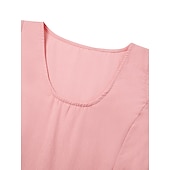 abordables Vestidos para el trabajo-vestido casual de mujer vestido de algodón vestido de cambio vestido midi azul rosa caqui sin mangas color puro bolsillo primavera verano cuello redondo básico diario vacaciones fin de semana ajuste suelto 2023 s m l xl xxl