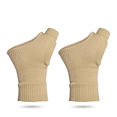 cheap Braces &amp; Supports-1Pair Unisex Wrist Thumb Support Sleeve Fingerless Wrist Gloves Compression Arthritis Gloves Sports Wrist Support Brace for Fatigue Sports Typing