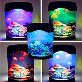 ieftine Lumini decorative-meduză rezervor lumina marină înot lumină de dispoziție led acvariu colorat lumini de noapte lampă pentru copii lumini decorative