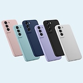 お買い得  サムスン用ケース-Samsung Galaxy S24 S23 S22 S21 S20 Plus Ultra S9 Plus A12 A32 A52 A13 S25 Ultra用電話ケース リキッドシリコンケース スリム 耐キズ ソフトエッジ ソリッドカラードシリカゲル