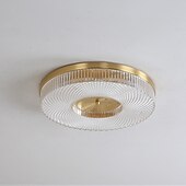 abordables Luces de techo-Luz de techo led regulable 40cm 50cm diseño circular luces de techo cobre estilo formal básico led moderno 110-240v
