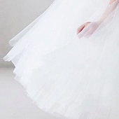 levne Párty šaty-Děti Dívčí Šaty na párty Pevná barva Krátký rukáv Výkon Svatební Nabírané šaty Síťka Princeznovské Krásná Polyester Midi Šaty na párty Swingové šaty Léto Jaro 2-9 let Černá Bílá Rubínově červená
