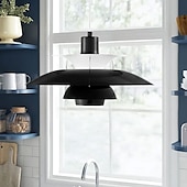 economico Luci a sospensione-lampada a sospensione a led ufo, lampade a sospensione moderne per camera da letto di colore lampada a sospensione in alluminio e26 base lampada a sospensione a lunghezza regolabile per soggiorno