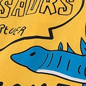 voordelige T-shirts &amp; Overhemden-Kinderen Jongens T-shirt Tee Brief Dinosaurus Korte mouw Katoen Kinderen Top Casual Modieus Dagelijks Zomer Wit 2-8 jaar