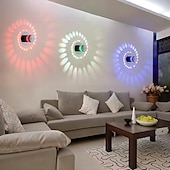 abordables Appliques murales d&#039;intérieur-Creative led appliques murales intérieures salon magasins/cafés applique murale en aluminium ip44 ac100-240v 3w