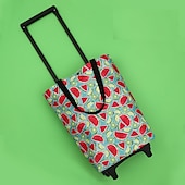 preiswerte Gepäck- und Reiseaufbewahrung-Faltbare Einkaufstasche mit Rädern, wiederverwendbare Lebensmitteleinkaufstaschen, Öko, große Lebensmittel, Supermarkt, Gemüsetaschen