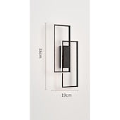 お買い得  LEDウォールライト-lightinthebox LED ウォールライト屋内黒長方形ダブルライト壁掛けライト現代の LED 金属壁照明寝室のダイニングルームのベッドサイドランプリビングルーム