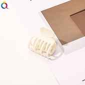 cheap Hair Styling Accessories-Square Claw Clips  Big and Small Neutral Rectangle Hair Claw Clips Non-slip Matte Large Hair Clips for Women Strong Hold jaw clip for Thick Thin Hair