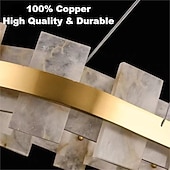 levne Kruhový a kulatý design-led závěsné světlo mramor měděný design kola vozu 60 cm 40w moderní zlatý luxusní lustr domácí hotel restaurace umění osvětlení lampa dekorace závěsné světlo kabel nastavitelný 110-220v