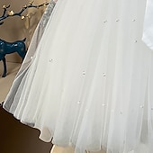 cheap Flower Girl&#039;s Dresses-Flower Girl Dress Girls&#039; Princess Dress First Communion Dress Party Dress Formal Performance Wedding Princess Beautiful Ruched Mesh Solid Color Sleeveless V Neck White Pink 2-9 Years