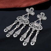 economico Abiti degli anni '20-Set Anni Ruggenti Anni 1920 Lunghezza al ginocchio Abito Flapper Abito da cocktail Set di accessori con accessori Taglie Forti Normale Senza maniche Il grande Gatsby Invitato al matrimonio Paillettes