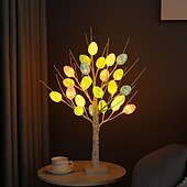 お買い得  イースターライト-LED イースターエッグ ツリー ライト ランプ 家の装飾 屋内 パーティー アクティビティ シーン レイアウト 風景 照明 ツリー