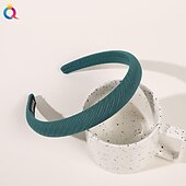 economico Accessori per acconciature-fasce larghe per donne ragazze carine copricapo alla moda in tinta unita accessori per capelli antiscivolo per regali quotidiani del festival