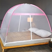 cheap Bed Canopies &amp; Drapes-Solid Color Simplicity Cool and Comfortable Mosquito Prevention Mosquito Net Comfortable Bedroom Mosquito Net Foldable Prevent Falling