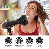 abordables Fer à friser-Sèche-cheveux diffuseur universel pliable boucles sèche-cheveux cheveux curl diffuseur couverture sèche-cheveux accessoires outil de coiffure