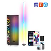 economico Luci intelligenti-Lampada led da terra rgb lampada atmosfera tuya smart wifi lampada da parete ad angolo smontaggio e montaggio lampada atmosfera