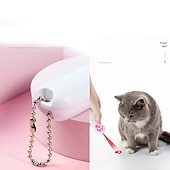 levne Hračky pro kočky-usb nabíjení projekce led hračky pro kočky legrační infračervený ultrafialový paprsek myš rybí kost kočka vzor drápu paprsek škádlení kočičí doplňky