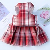 abordables Robes-Chien Chat Harnais Robe Mode Mignon Basique Lavable Confortable Extérieur Décontracté Quotidien Promenade Vêtements pour Chiens for Bichon Frisé Spitz Nain Bébé Animal Papillon Petit