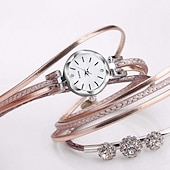 abordables Montres à quartz-Montre Montres à quartz pour Femme Analogique Quartz Mode mode Luxe Décontractées bling Strass bracelet Alliage Cuir PU