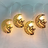 رخيصةأون أضواء زينة رمضان-أضواء رمضان الديكور eid mubarak moon star led string light 3m 20leds ramadan decoration 2023 islam muslim party decor ramadan kareem lights garland on battery or usb