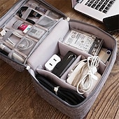 cheap Organization &amp; Storage-Electronics Organizer, Travel Universal Cable Organizer Bag, Waterproof Electronics Accessories Storage Cases, Storage Organizer For Cable, Charger, Phone, USB, SD Card, Hard Drives, Power Bank, Cords