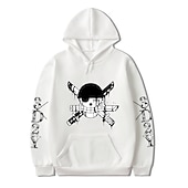 economico Grafica di personaggi di cartoni animati e film-One Piece Monkey D.Rufy Roronoa Zoro Felpa con cappuccio Stampa Tasca frontale Grafica Per Da coppia Per uomo Per donna Per adulto Stampa a caldo