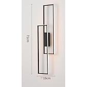 お買い得  LEDウォールライト-lightinthebox LED ウォールライト屋内黒長方形ダブルライト壁掛けライト現代の LED 金属壁照明寝室のダイニングルームのベッドサイドランプリビングルーム