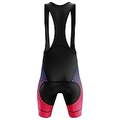 cheap Men's Clothing Sets-Men's Cycling Jersey with Bib Shorts Short Sleeve Mountain Bike MTB Road Bike Cycling Summer Blue White Yellow Geometric Dot Bike 3D Pad Quick Dry Back Pocket Moisture Wicking Breathable Spandex