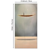 お買い得  幾何学的なプリント-1 パネル自由奔放に生きるプリント幾何学的なアーチ砂漠の植物ウォールアートモダンピクチャーホームデコレーション壁掛けギフトロールキャンバス非フレーム未延伸